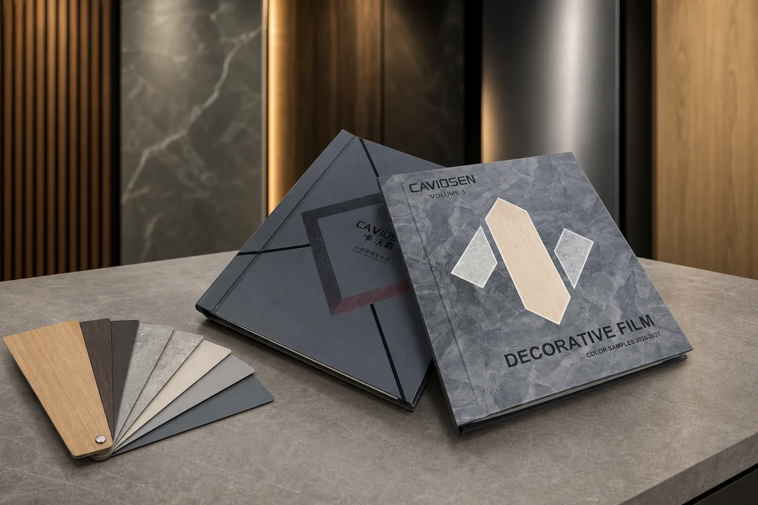 CAVIOSEN Volume 3 decorative film catalogue and material samples
